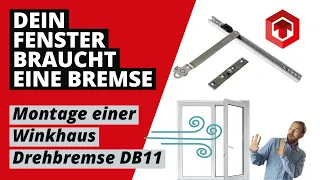 FENSTER WINDSTOß AUSBREMSEN | FENSTERBREMSE | Winkhaus Drehbremse Drehsperre DB11 #ToniTec