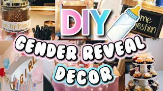 BABY GENDER REVEAL!! | DIY EASY GENDER REVEAL PARTY DECOR!