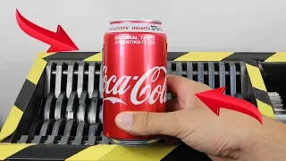 Experiment Shredding Coca Cola And Toys | The Crusher