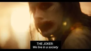 Everyone when Joker said We Live In A Society | Zack Snyder's Justice League Snydercut | Jared Leto