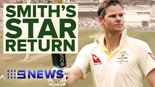 Steve Smith frustrates England again in Ashes return | Nine News Australia