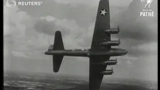 The United States Army Air Corps Boeing B-17 Flying Fortresses are filmed in action (1943)