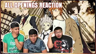 Bungou Stray dogs ALL OPENINGS | Blind REACTION!