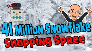 41 Million Snowflake Shopping Spree  | Giant Simulator | Roblox