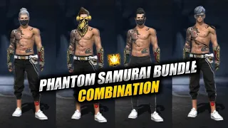 TOP 20 BEST DRESS COMBINATION WITH PHANTOM SAMURAI BUNDLE ❤️😱 || BOSS GAMING