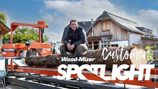 Bauholz und Wertholz selbst schneiden mit der LT15WIDE | Wood-Mizer Europe