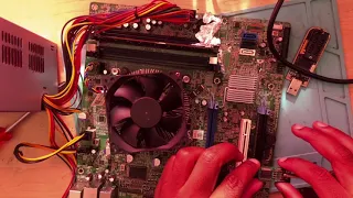 Dell Optiplex 990 turns on and off, fan spins and stop and spin , no display