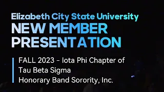 Tau Beta Sigma, Iota Phi, Fall 2023