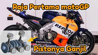 Pistonya Ganjil..Mesin V5 Raja pertama MotoGP !! inilah Honda RC211V
