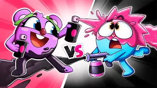 Pink vs Black Challenge 💗🖤| I lost my Pretty Color 🎨| Songs for Kids by Toonaland