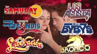 BRONCO, TEMERARIOS, BUKIS, BRYNDIS, REHENES, YONICS SUS MEJORES CANCIONES - GRUPERAS ROMANTICAS 90S