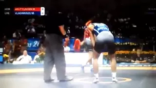 2015 world chempionship GR-66KG Mihran harutyunyan ARM Vladimirov GRE 1/16 final