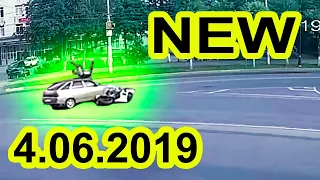 Сompilation road accident videos on dashcam from 4.06.2019. Videos car crash June 2019