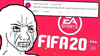 playing FIFA 20 before the SERVERS shut down...