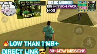 GTA VC ANDROID: BIG MISSION PACK MOD!! Ver 1.4 low than 1 mb, +80 missions 《BETA》