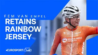 🏆 Fem van Empel wins elite women's title at Cyclocross World Championships | Eurosport Highlights