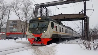 Электропоезд ЭД4М-0470 "ЦППК" с сообщением Электрогорск-Апрелевка.