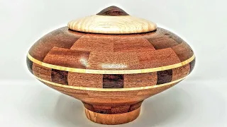 Woodturning a Mahogany Urn with Rosewood, Walnut & Maple