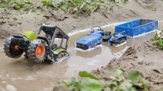 JCB LOADING MUD ACE Tractor Stuck Mud and Class 4WD Tractor pulling out | Tractor Videos