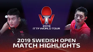 Xu Xin vs Liang Jingkun | 2019 ITTF Swedish Open Highlights (1/4)