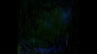 528 Hz Thunderstorm in the DEEPEST DARKEST Forest Dark Screen Relax ASMR