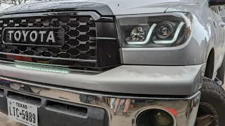 Tundra Grill Conversion (2007-2010) to 2020 Sequoia TRD (&stealth LED light bar install)