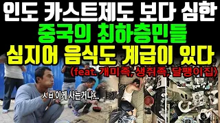 인도 카스트제도 보다 심한 중국의 최하층민들 심지어 음식도 계급이 있다