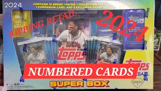 Numbered cards out of the 2024 TOPPS SUPER BOX 🤯 I was not expecting it.