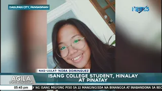 College student, hinalay at pinatay