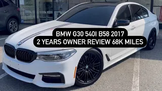 BMW G30 540i 2017 stage 2 || 2 year ownership review || B58 68k miles #bmw #bmwm5 #b58 #mpower