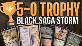 🏆 UNDEFEATED TROPHY 🏆 Black Saga Storm with TonyScapone — Legacy Storm Combo | Magic: The Gathering