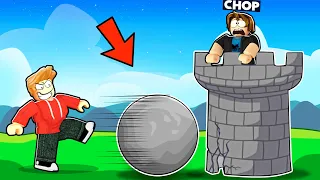 ROBLOX CHOP AND FROSTY THROW BALLS TO DESTROY EACH OTHER