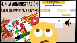 ORGANIZACIÓN TERRITORIAL |🔺Admin LOCAL🔺 El Municipio y la Provincia | VideoTema OPOSICIONES 2020 🇪🇸