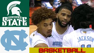 MICHIGAN STATE vs #12 NORTH CAROLINA Basketball Insane Game Full Highlights 2024