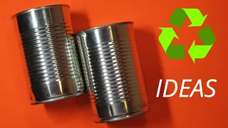 HOW TO MAKE BEAUTIFUL PEN & PENCIL HOLDERS FROM RECYCLED TIN CANS ✂️♻️