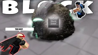 Blocking ULTIMATE MOVES in PUBLIC SERVERS with STONE GRAVE (The Strongest Battlegrounds)