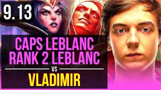 Caps LEBLANC vs VLADIMIR (MID) | Rank 2 LeBlanc, Rank 8, 16 solo kills | EUW Challenger | v9.13