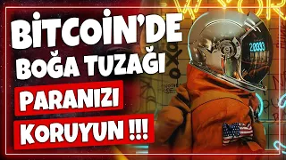 BİTCOİNDE BOĞA TUZAĞINA DİKKAT PARANIZI KORUYUN!!! GÜNCEL ALTCOİN ANALİZİ!!! BTC SON DURUM #bitcoin