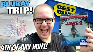 BLURAY Hunting TRIP! - JAWS 2 4K Steelbook And A Little Bit Of JULY 4th Thrifting!