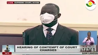 [Full] Dr. Dominic Ayine renders an unqualified apology to Supreme Court