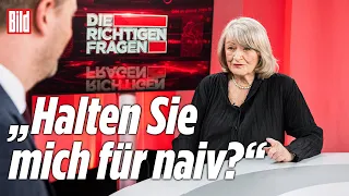 Alice Schwarzer erklärt, wie sie sich Verhandlungen mit Putin vorstellt | Die Richtigen Fragen