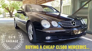 Buying a cheap Mercedes-Benz CL500 with no service history....