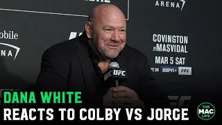 Dana White: “Colby Covington is an a****e but you have to respect him” | UFC 272 Press Conference