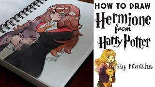 How to draw Hermione Granger from Harry Potter | Anime tutorial | Easy | Artsy Me Art Is Life