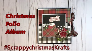 Christmas Folio Tutorial #scrappychristmaskrafts collab w/@KarolinasKrafts | SS Simple vintage Lodge