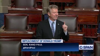 Sen. Rand Paul says this impeachment is "antithesis of unity"