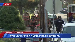 1 killed, 2 rescued in 2-alarm house fire in southwest Roanoke