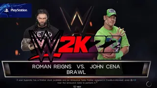 WWE 2K22  ROMAN REIGNS VS JOHN CENA  PS4