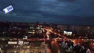 Волжский, с высоты, первый полёт на Mavic.