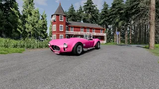 🚗 BeamNG -- Shelby Cobra 427 (MkIII) спортивная английская машина оригинального пузатого дизайна